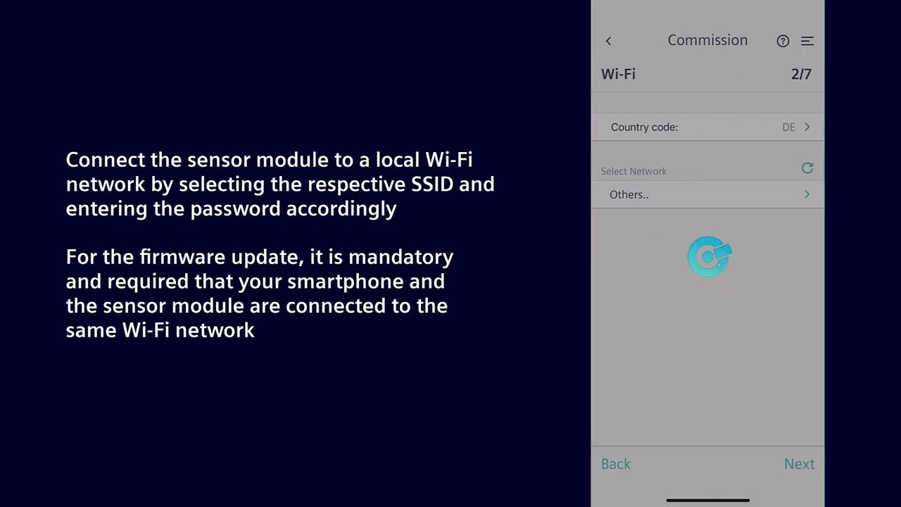 Firmware update of SIMOTIC CONNECT 400 (iOS)