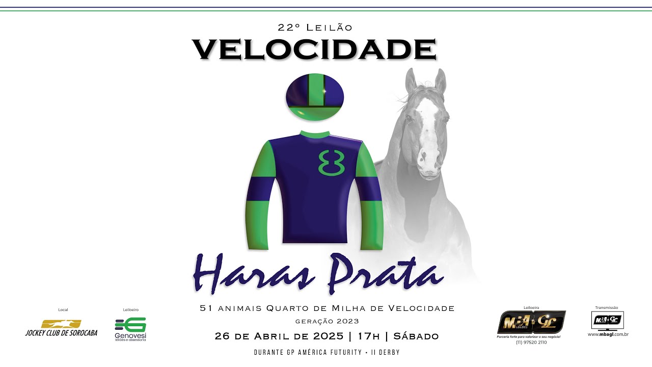 22&ordm; Leil&atilde;o Velocidade Haras Prata