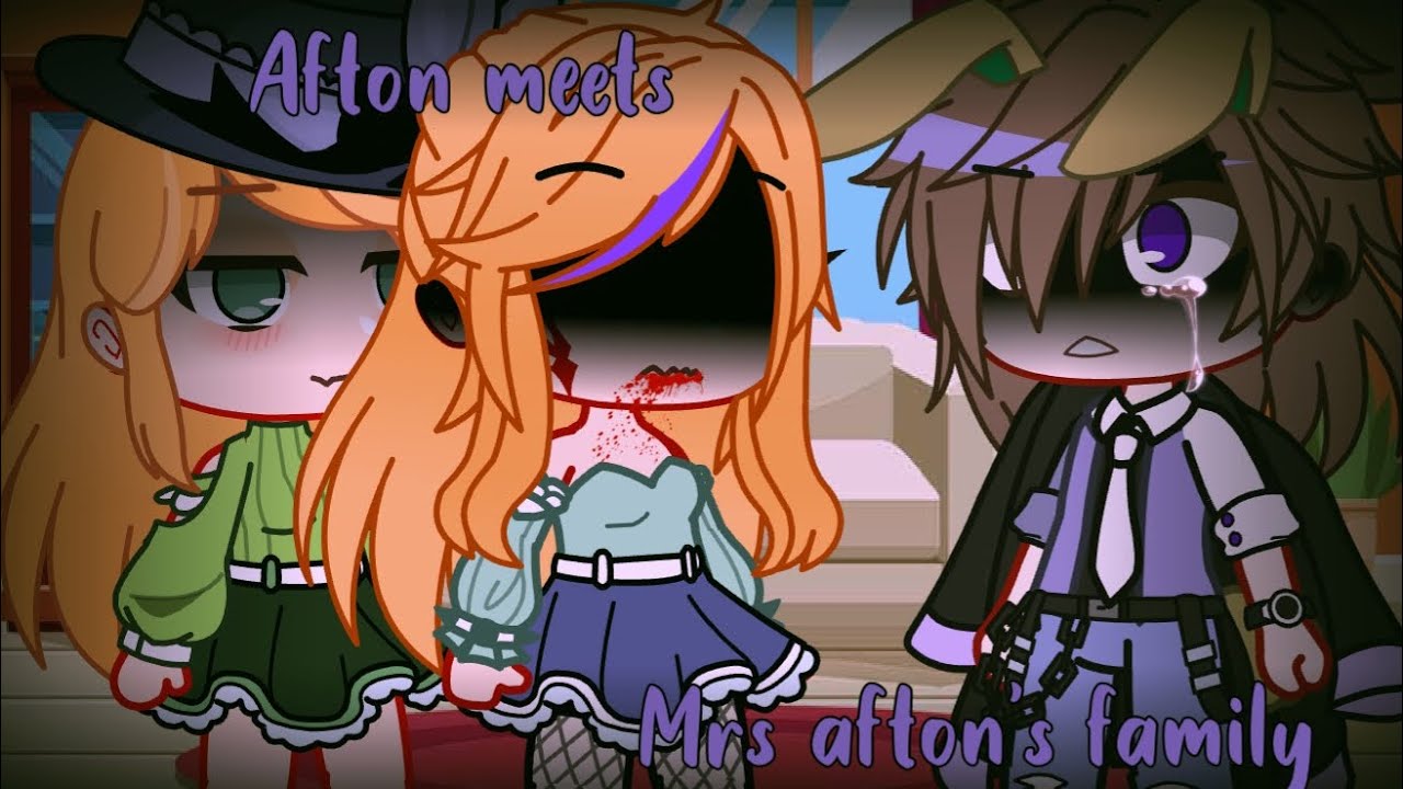 Afton family meets mrs. Afton/clara's family // Afton family // gachaclub