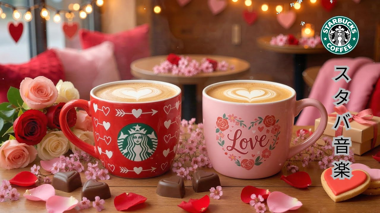 【スタバ bgm】【途中広告なし】2月のスターバックスのベスト春ソング ☕ ロマンチックなバレンタイン スターバックス ジャズ アンビエンス☕ポジティブなボサノバ音楽は仕事や勉強に役立ちます