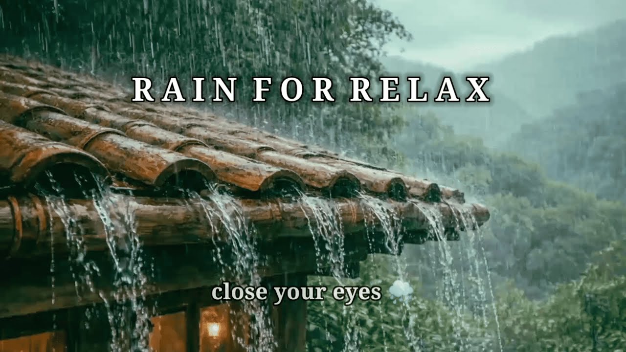 Rain Sounds on Wooden Roof 🌧️ | ASMR Rain for Relax, Deep Sleep & Stress Relief