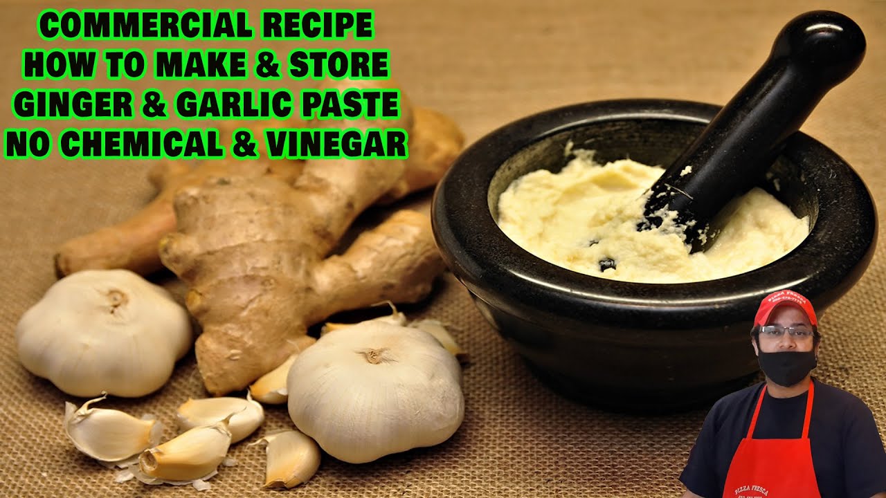 How to make and store ginger garlic paste by Chef Siddiqui | Commercial Ginger Garlic paste recipe