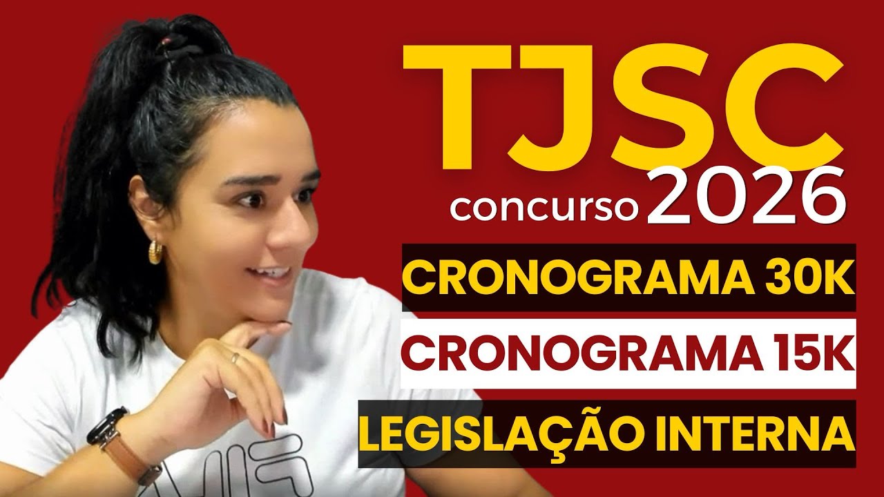 TJSC 2026: cronograma de reta final (60 dias com 3h de estudo)