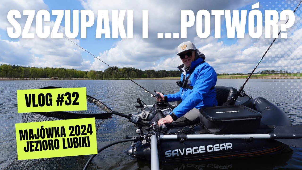 Szczupaki i ... potwór? | Jezioro Lubiki | Spinning - Majówka 2024 | VLOG #32 🏕
