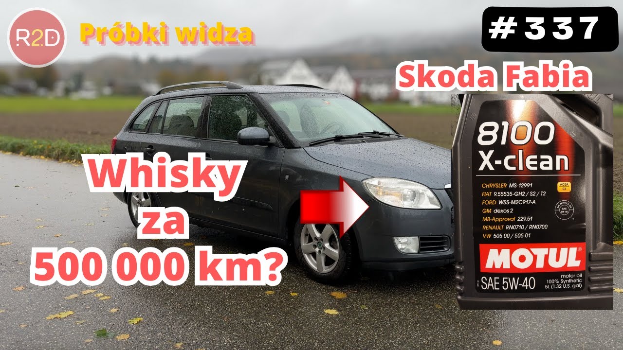 P&oacute;ł miliona bez remontu?! Co pokaże test oleju po prawie 20 tys. km? | Motul Xclean 5W40 skoda #337