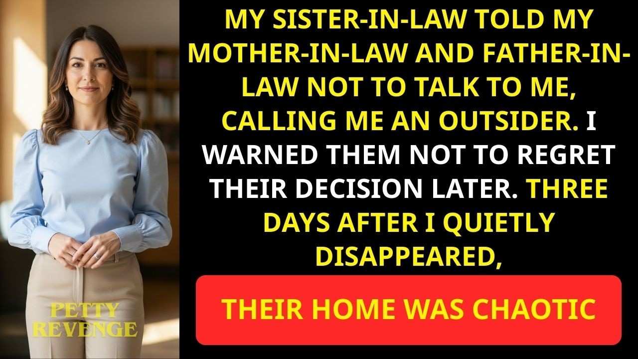 In-Laws Ignored Me Because of Sister-in-Law's Orders; I Warned Them