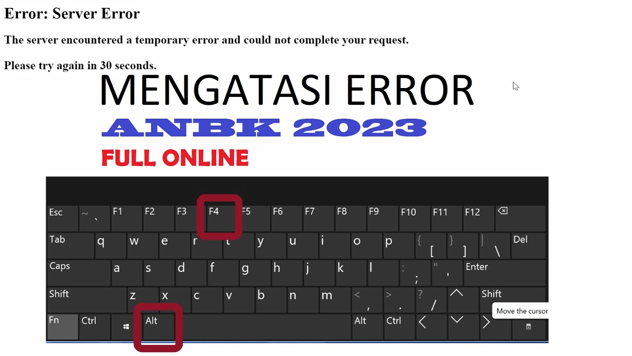 Mengatasi Error - Server Error dan Client ANBK 2023 Full Online
