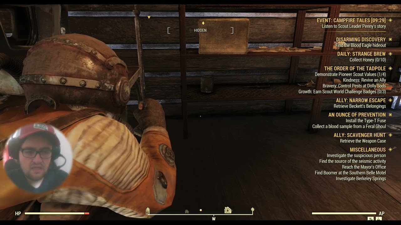 fallout 76 cheat  EVNT CAMPFIRE TALES