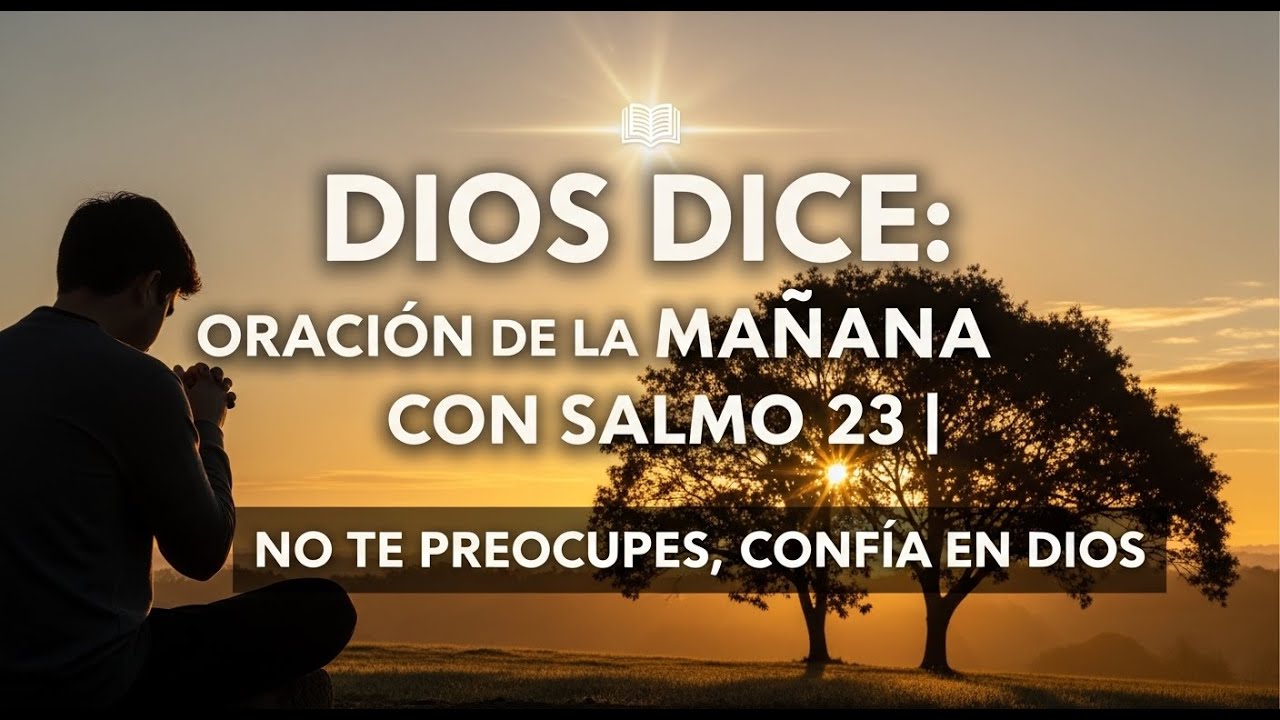 DIOS DICE: ORACIÓN DE LA MAÑANA CON SALMO 23 | NO TE PREOCUPES, CONFÍA EN DIOS