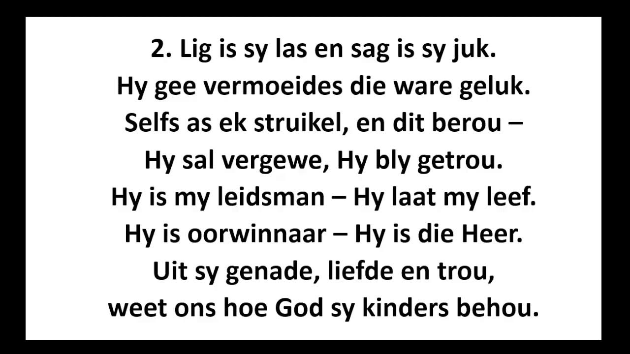 15 FEBRUARIE 2026: EREDIENS: WIE HY IS MAAK WIE EK IS.... EKS 3