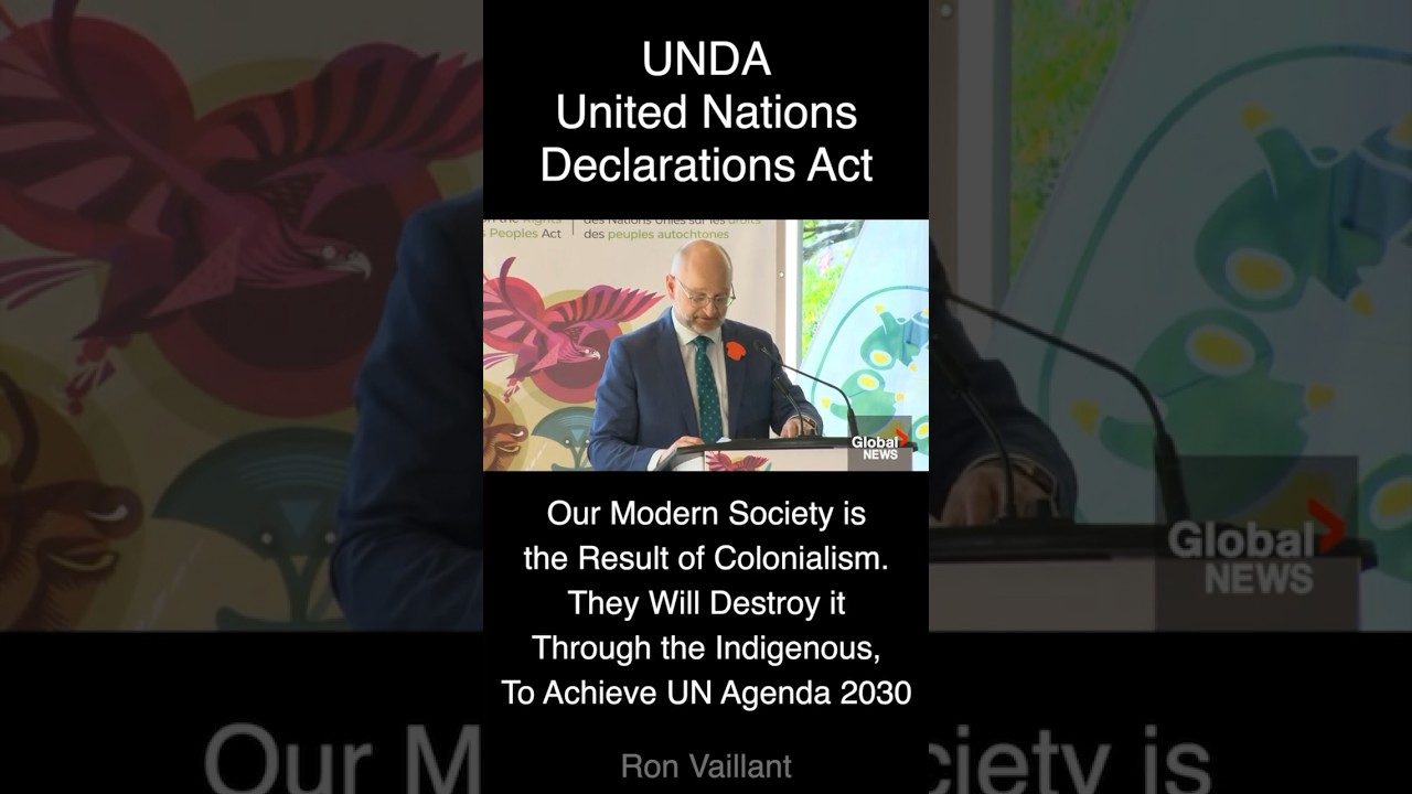 They are going to UN-Canada Canada under the guise of decolonization and indigenous rights. #UNDRIP