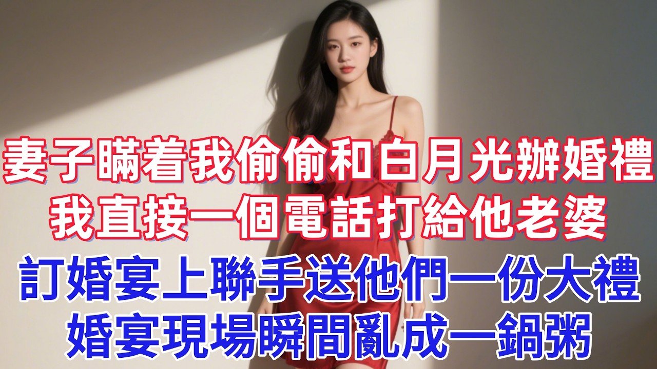 妻子瞞着我偷偷和白月光辦婚禮，我直接一個電話打給他老婆，訂婚宴上聯手送他們一份大禮，婚宴現場瞬間亂成一鍋粥