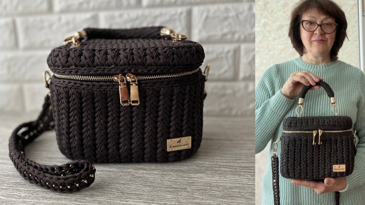 Сумка-бокс крючком ЧАСТЬ 1 Crochet Box Bag PART 1