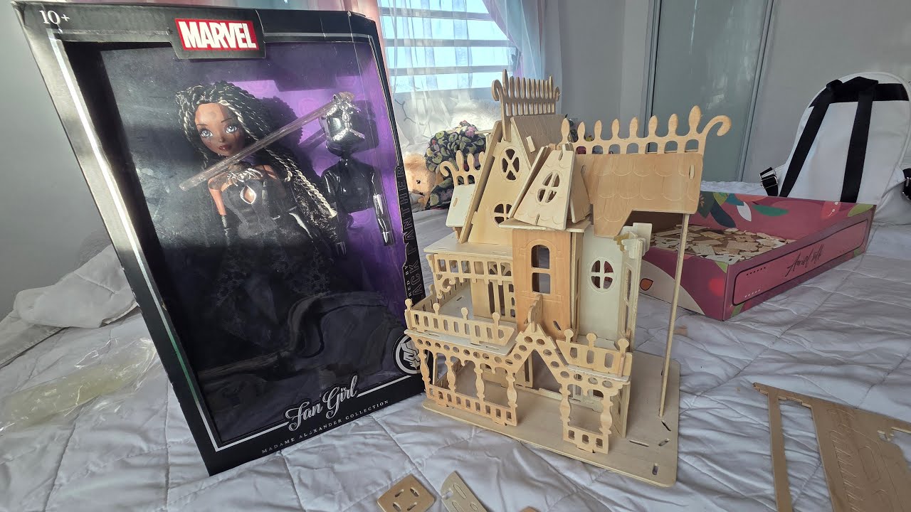 building dream doll house+unbox marvel fan girl BLACK PANTHER #subscribeformore