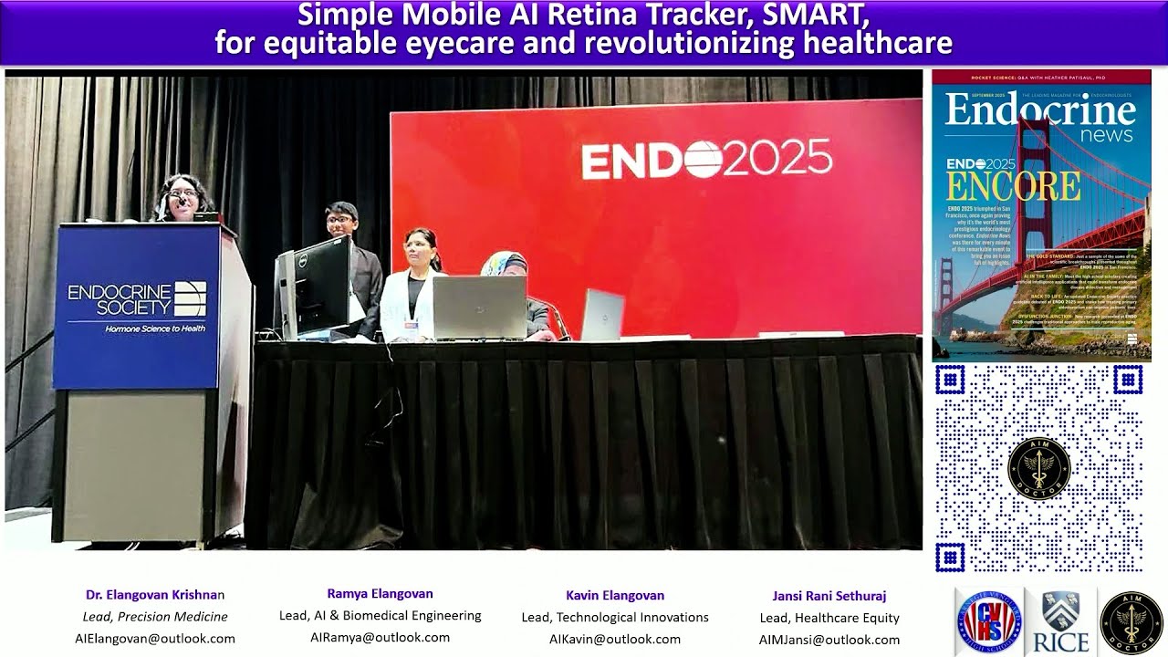 Ramya Elangovan/Kavin Elangovan - Simple Mobile AI Retina Tracker, SMART, for Equitable Eyecare and
