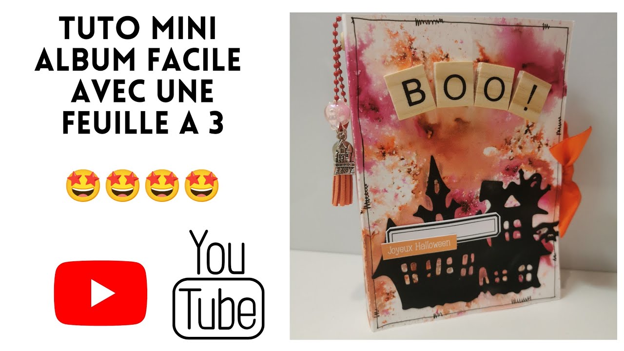 #tuto mini album facile avec une feuille A3 @scrapdidi  @marquezibuline @camillescrap 🤩🤩🤩🤩
