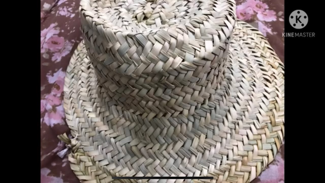 صناعة القباعه من خوص النخل