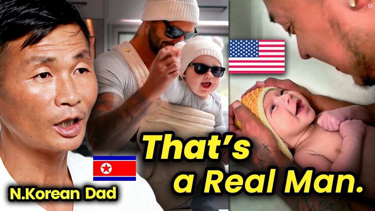 North Korean Dad reacts to Loving American Dads for the First Time