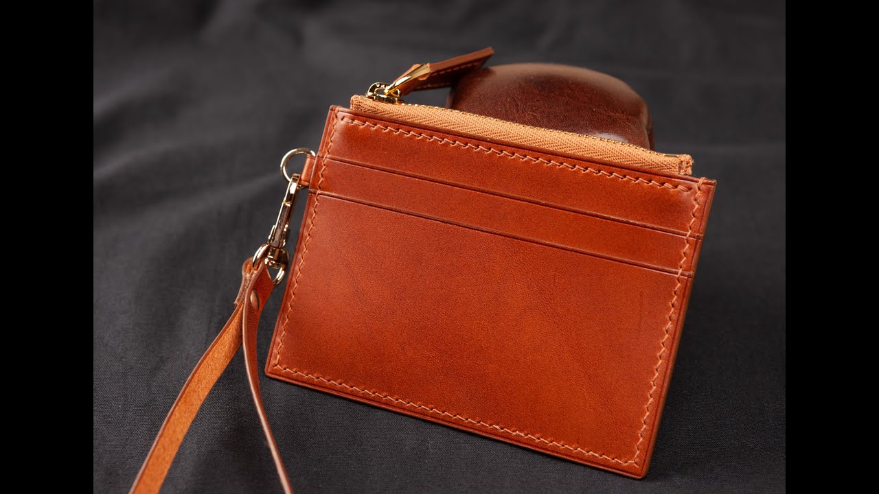 Zipper Credit Cardholder Wallet Buttero Leather
