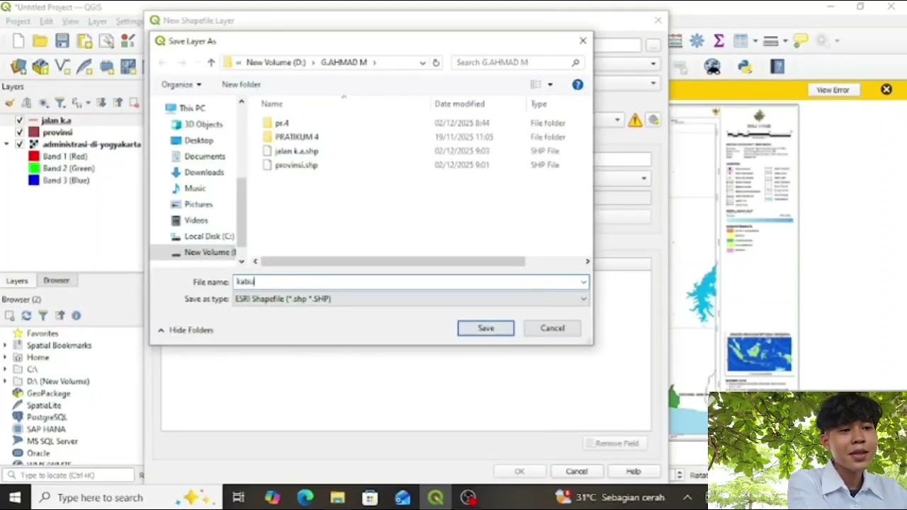 Tutorial cara membuat data atribut dan symbology pada aplikasi qgis
