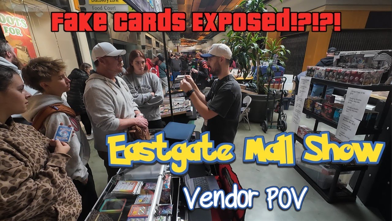 FAKE Pokemon Cards Exposed | Vendor POV Eastgate Mall