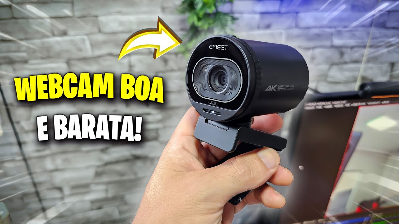 MINHA NOVA WEB CAM PRA LIVES - Emeet S600 #emeet