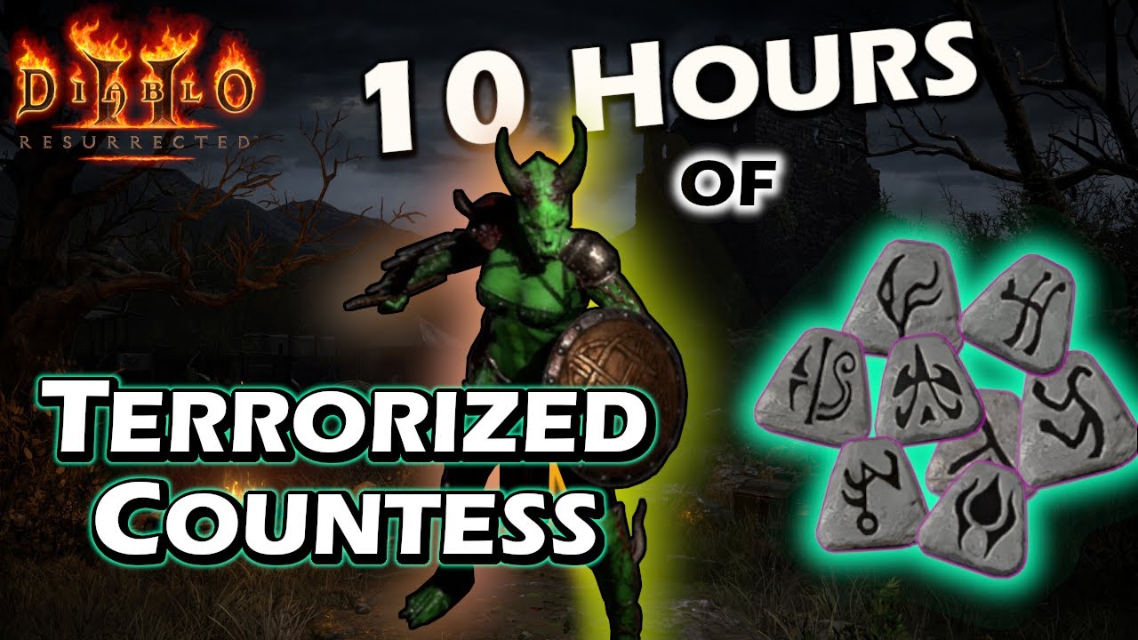 I Kill Terrorized Countess For 10 Hours - Diablo 2 Resurrected - Drop Highlights