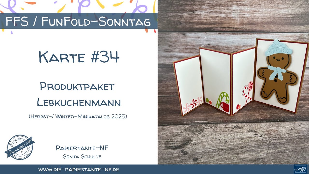 FunFold-Sonntag #34: Produktpaket Lebkuchenmann (Herbst-/Winter-Minikatalog 2025) von Stampin' Up!