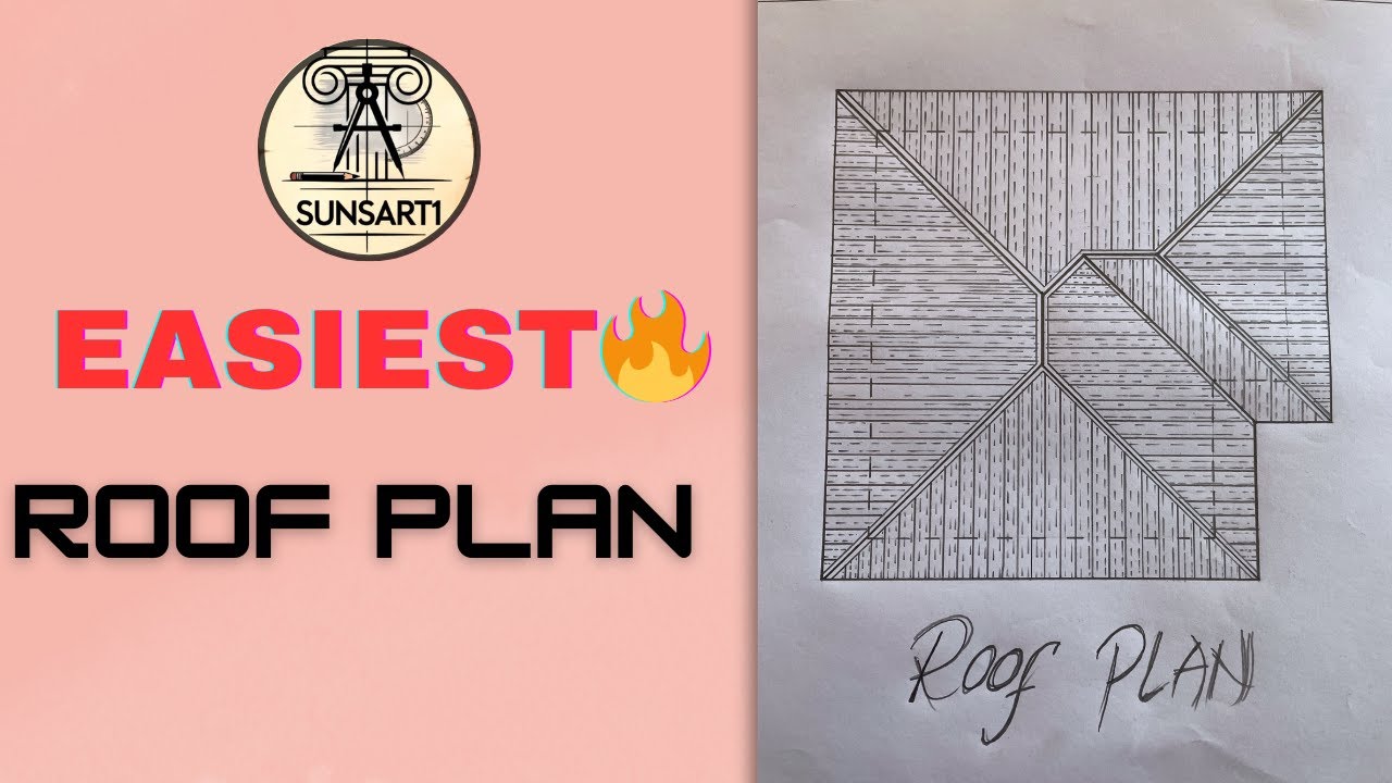 HOW TO DRAW A ROOF PLAN EASILY