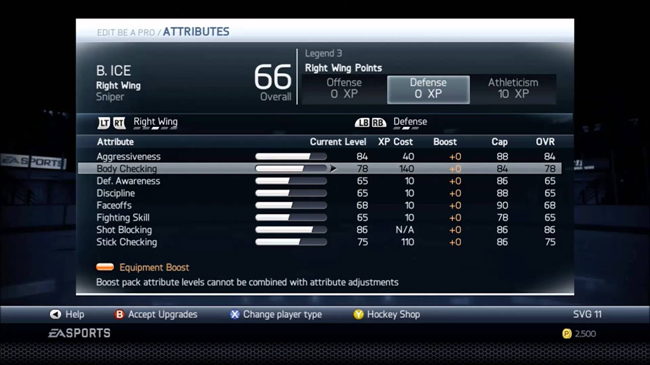 NHL 14 Best Sniper Build ( Fast with Great Puck Control )