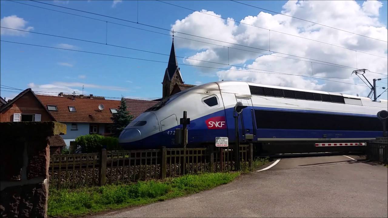 Grand spot ferroviaire spécial TGV-Est sur la ligne 1 : Sens Baudrecourt-Strasbourg