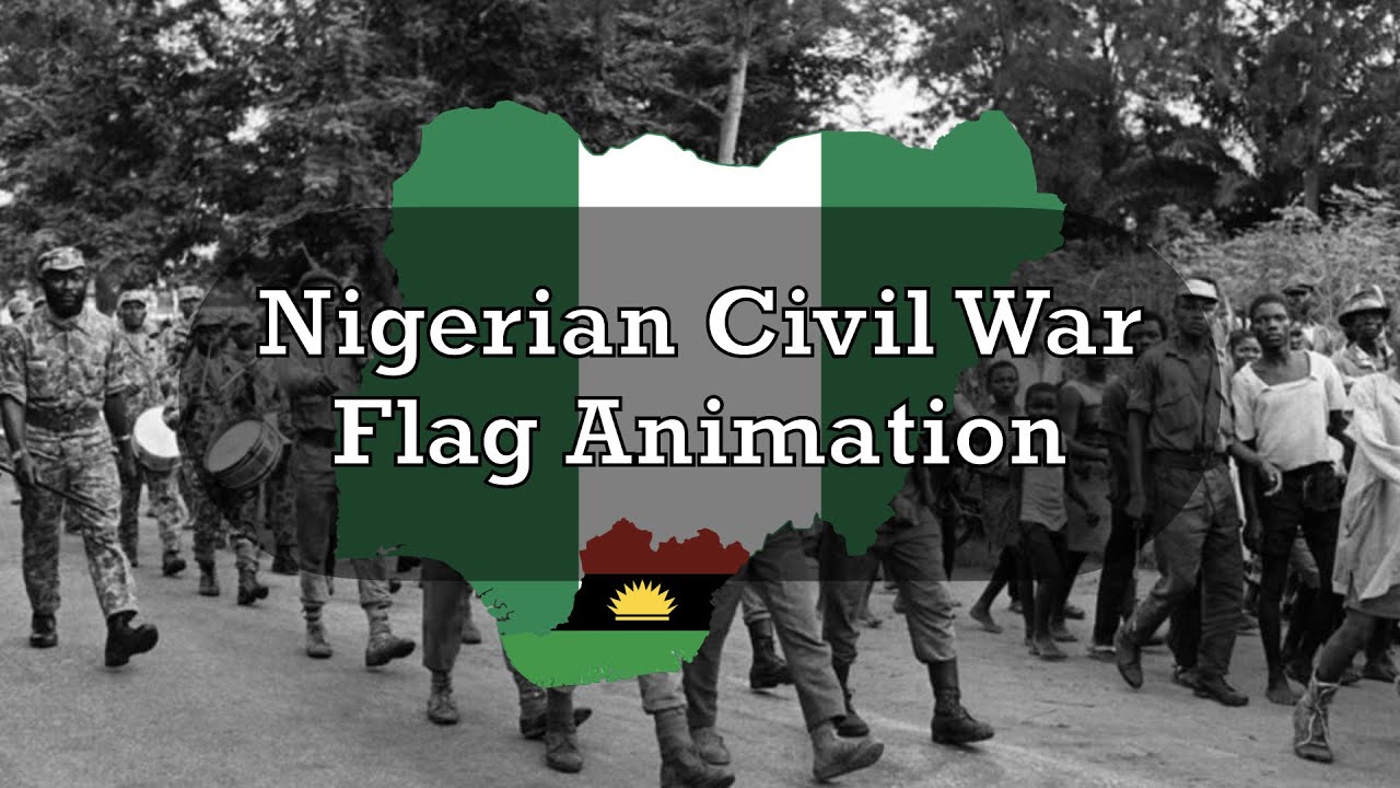 Nigerian Civil War Flag Animation