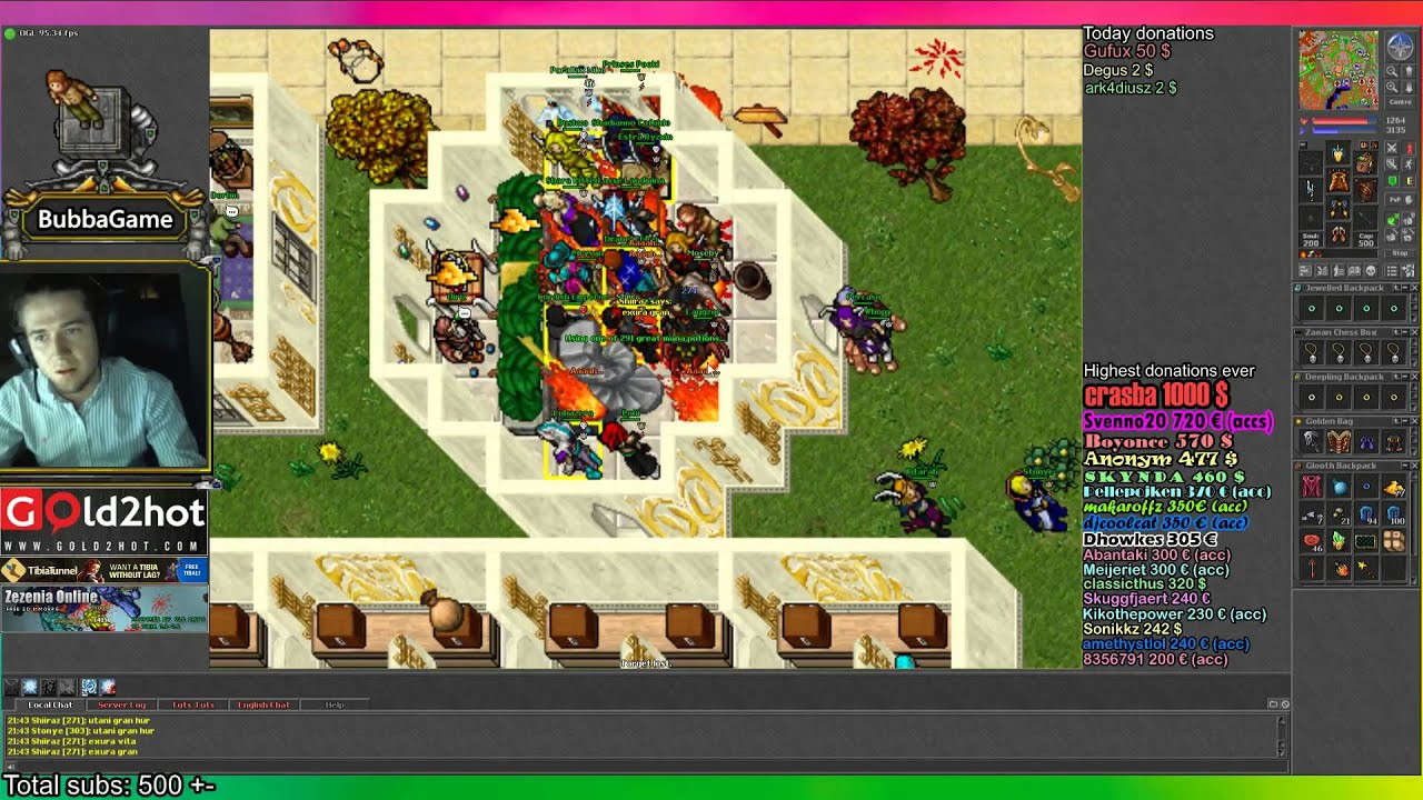 [Tibia] redskull premia nice loot
