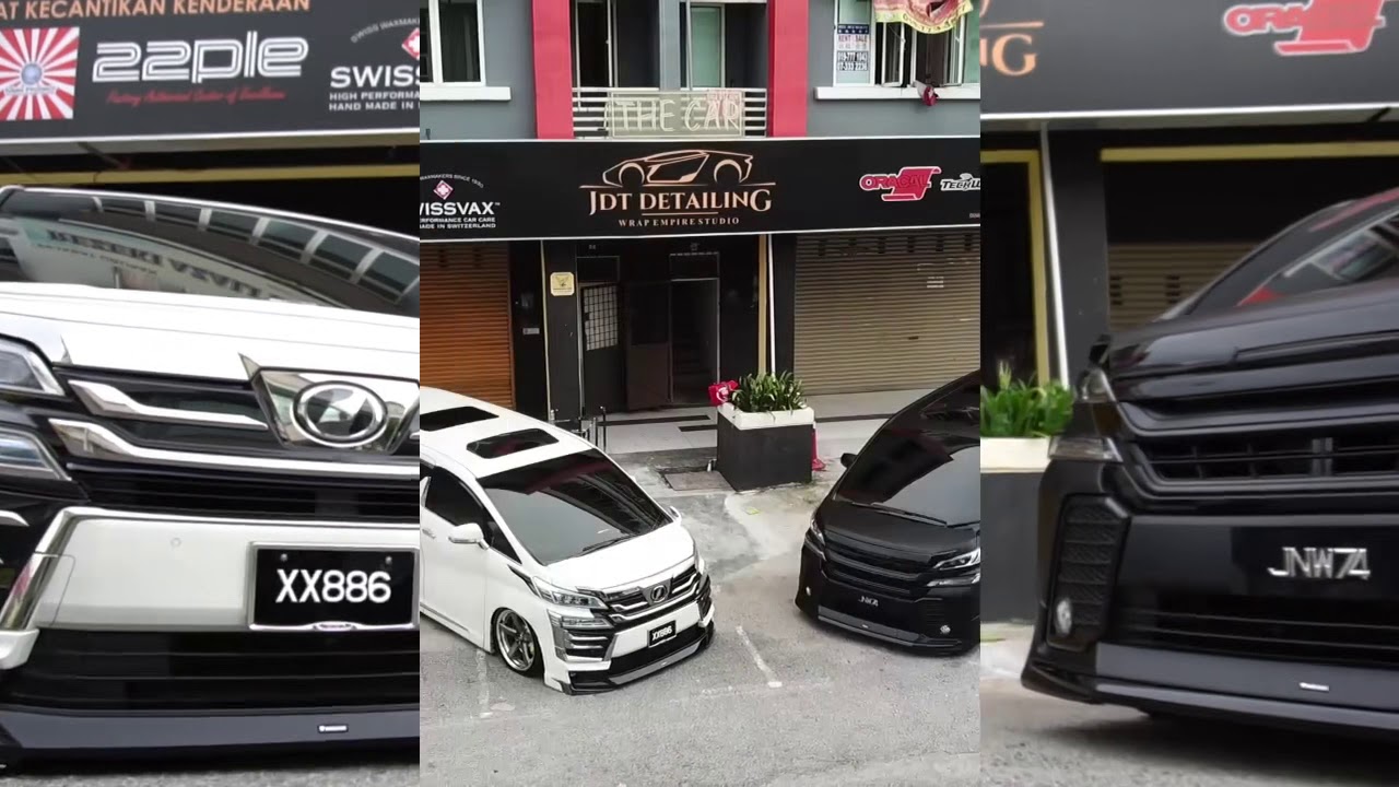 Vellfire 30 Matte Black & Pearl White