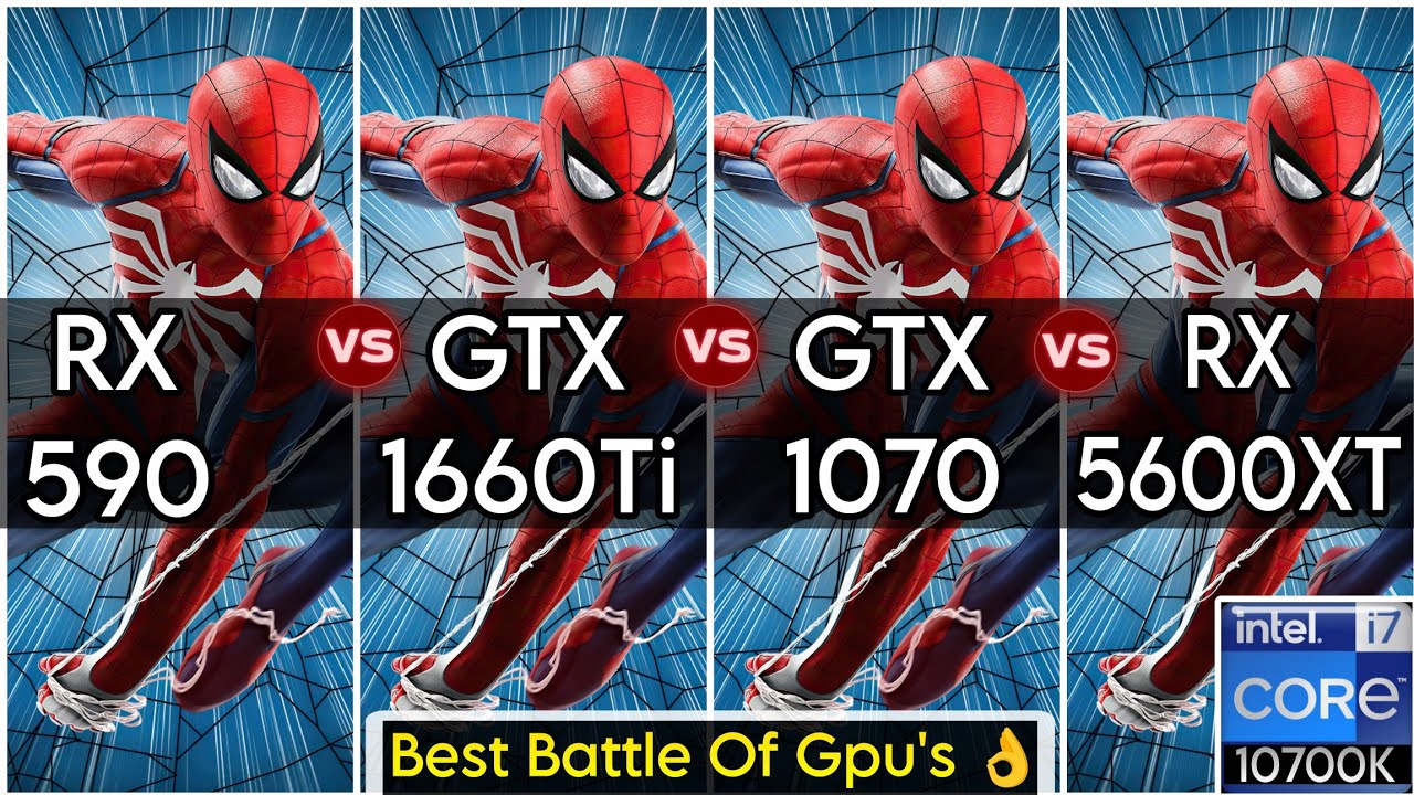 RX 590 vs GTX 1660 Ti vs GTX 1070 vs RX 5600 XT - Best Battle Of Gpu's - I7 10700K