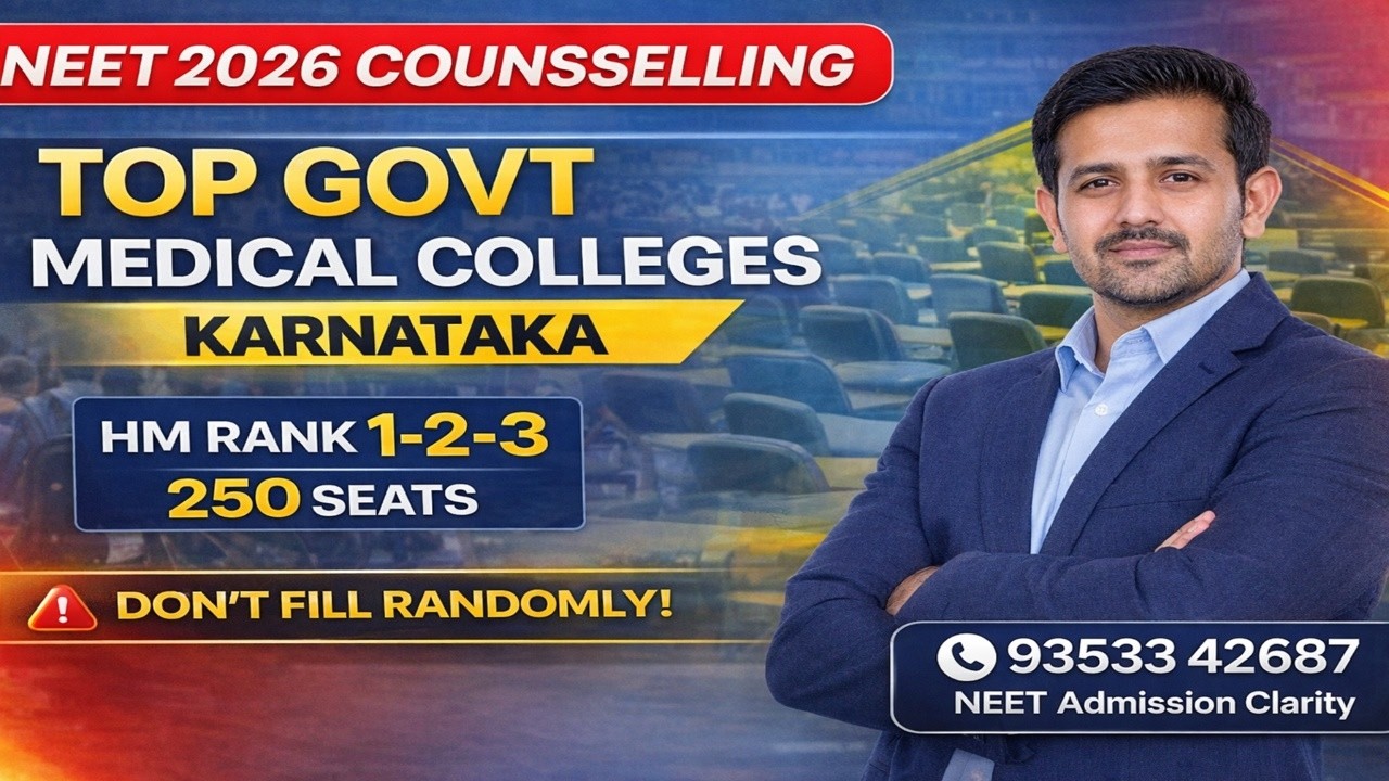 Top Government Medical Colleges in Karnataka | Ranking| NEET 2026 Strategy-English & Kannada Version