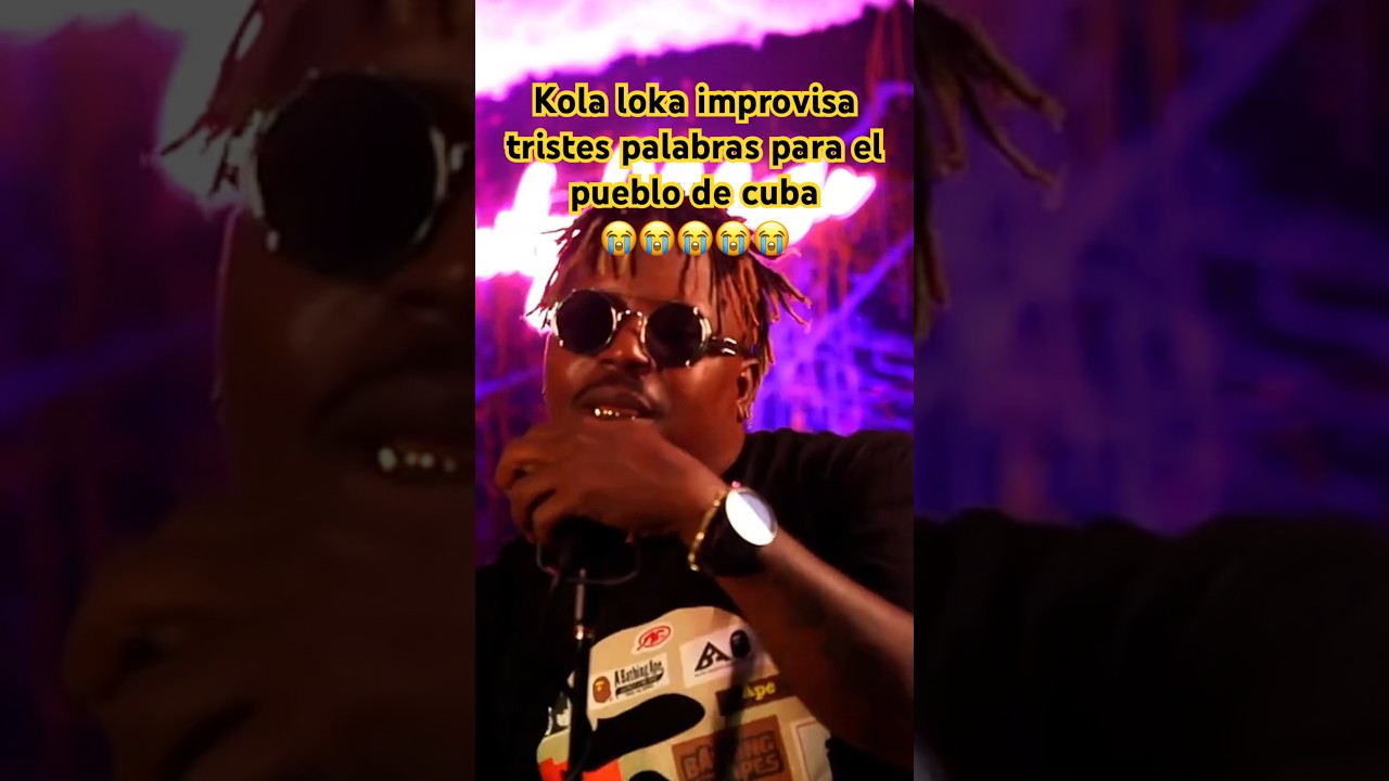 Kola loka improvisa tristes palabras para el pueblo de cuba 😭😭😭😭😭 #cuba #cubalibre #miami