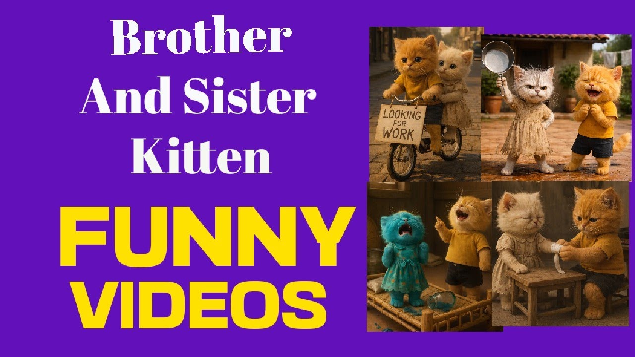 Brother Cat vs Sister Cat: The Teasing Never Ends 😂 | Full Comedy Story | AI Cat Story 
