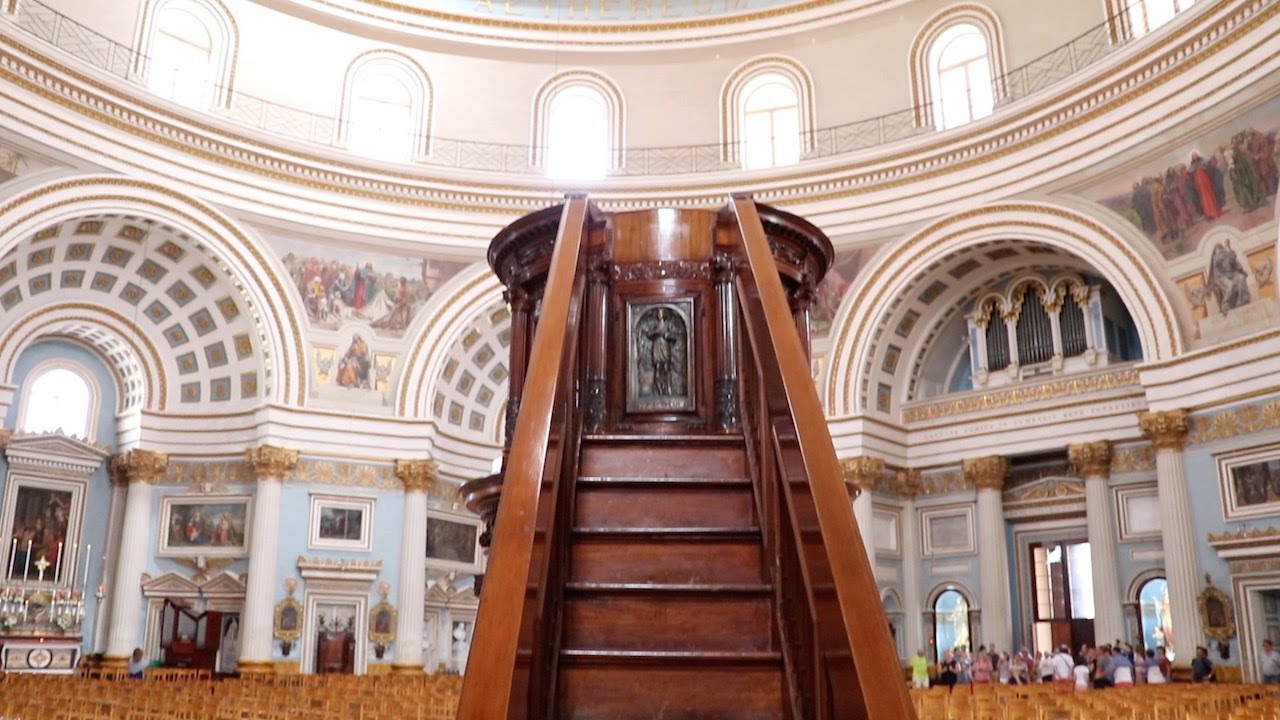 Inside the Mosta Dome Church