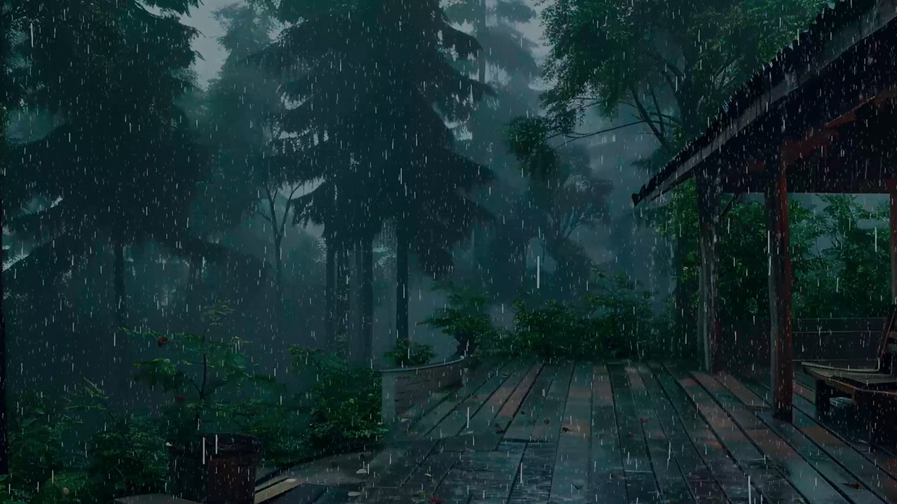 Forest Rain Ambience for Deep Sleep 🌧️ | Natural Stress Relief & Quiet Nights