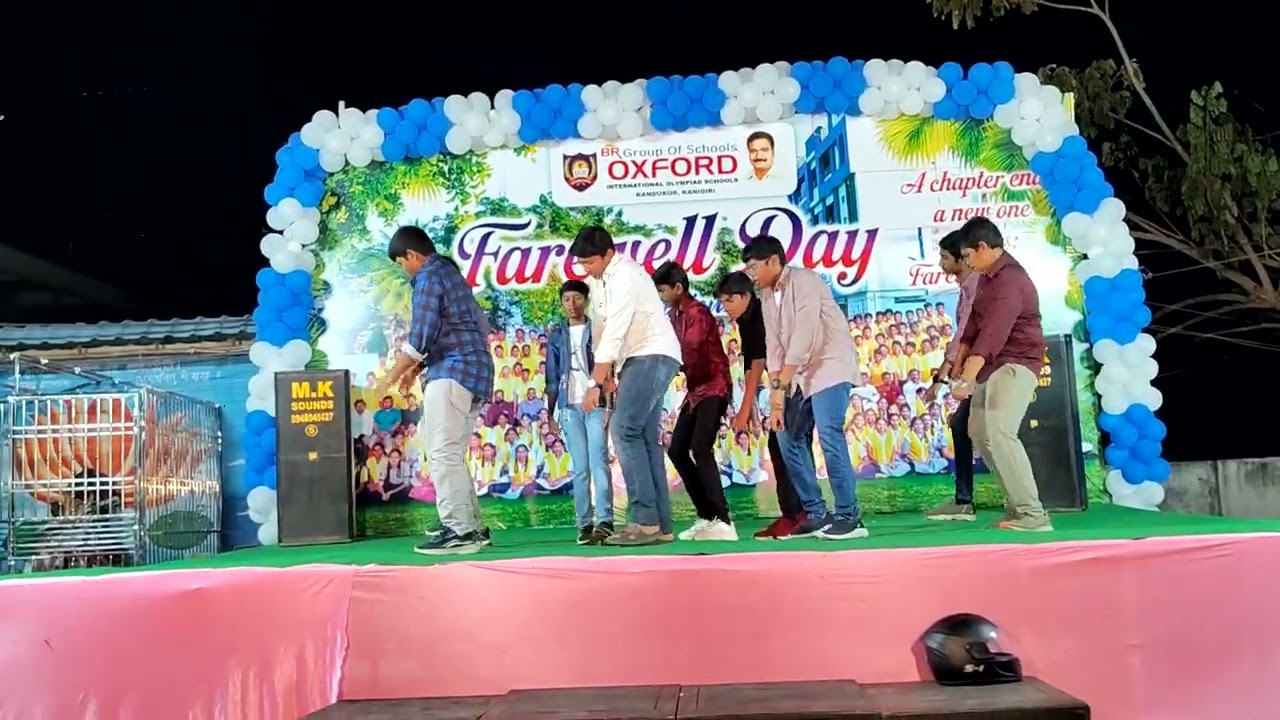 Farewell day celabrations in br oxford school kandukur