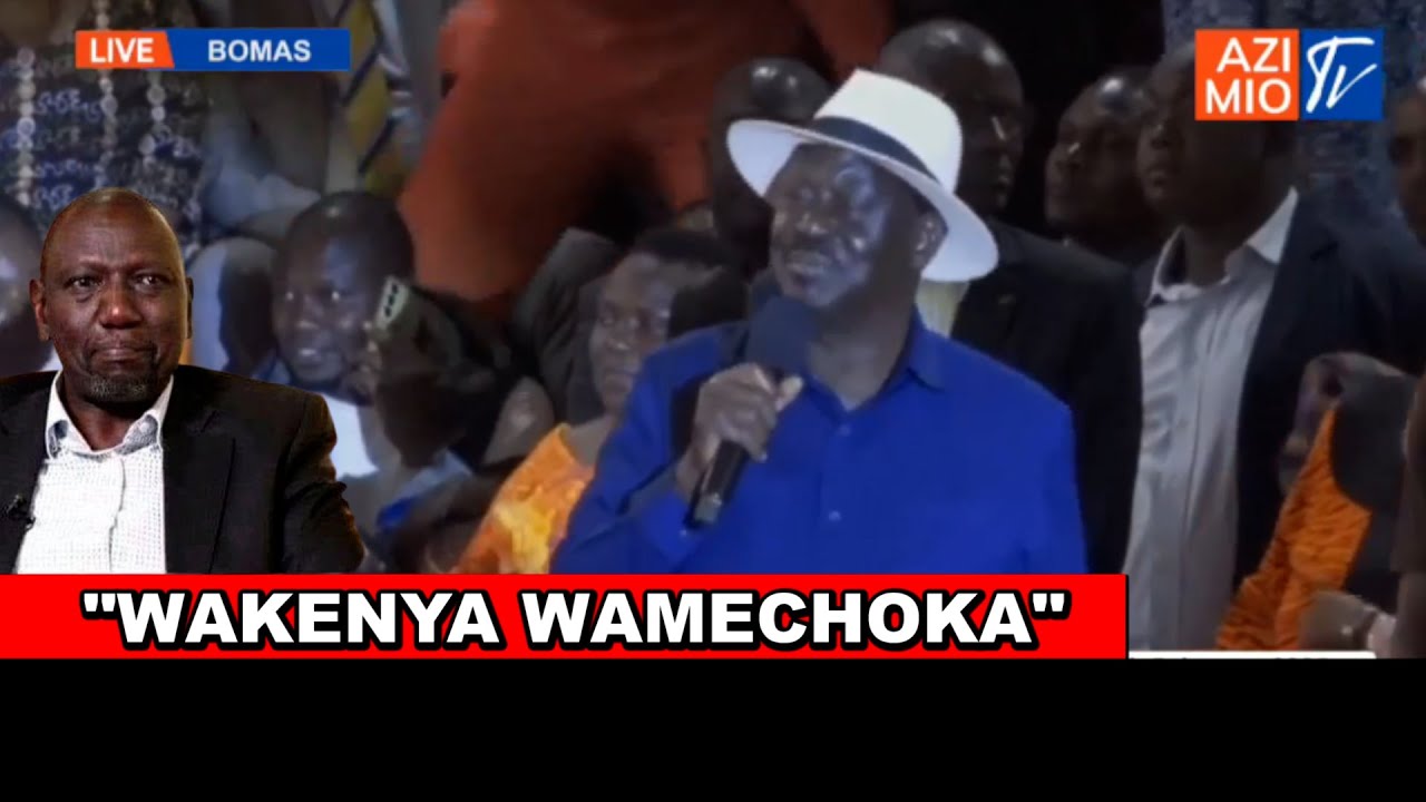 DRAMA!! Listen to what Raila said today in Bomas after Ruto wa heckled in Isiolo!🔥