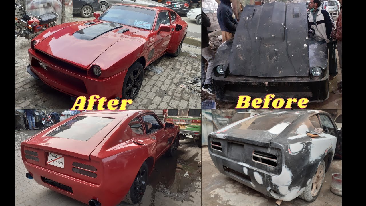 Datsun 120y Converted to Datsun 240z Complete Restoration | Modified Car in Pakistan | Project Cars
