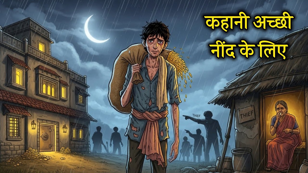 एक चोर जिसने गांव बचा लिया | गांव का ईमानदार चोर |कहानी अच्छी नींद के लिए।#sleepingstories 