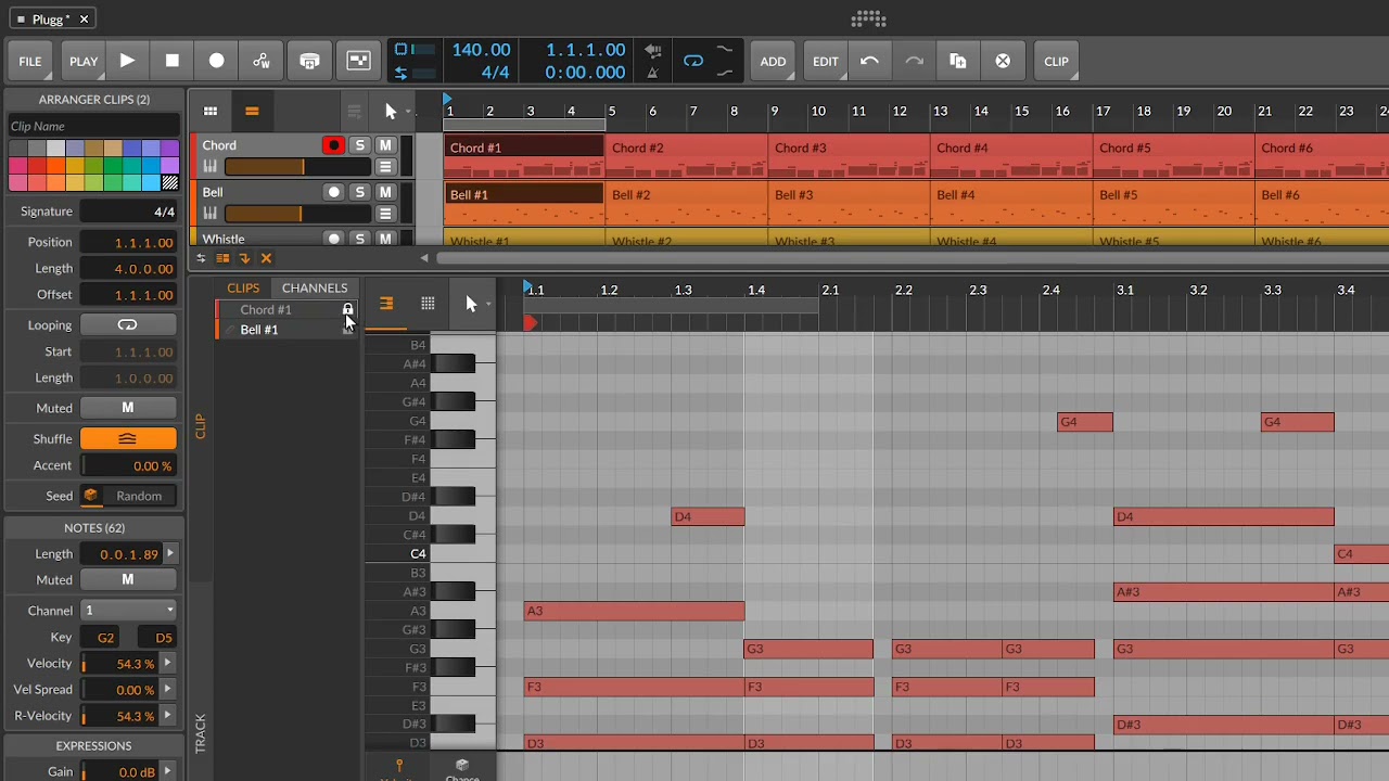 How to Make Plugg Type Beat in Bitwig 4