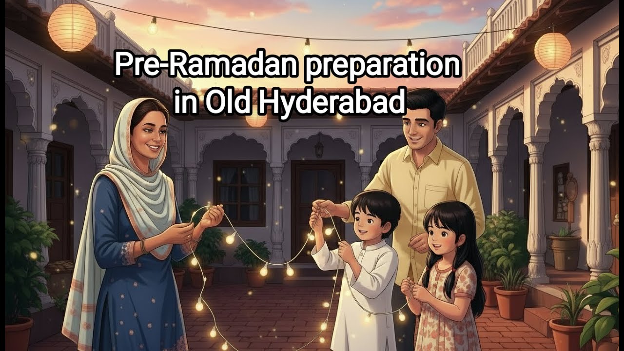 Pre-Ramadan Preparations in Old Hyderabad/Nostalgia/peaceful life #asmr #ghibliinspired#ramadan