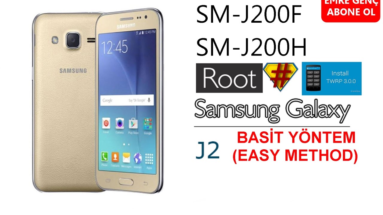 HOW TO ROOT J2 (J200F & J200H) + TWRP | 2017