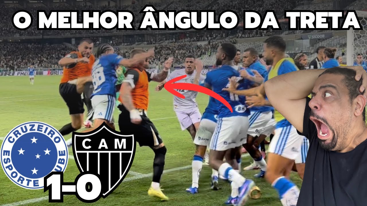 23 EXPULSOS! IMAGENS EXCLUSIVAS DA BRIGA GENERALIZADA EM CRUZEIRO 1 x 0 ATLÉTICO MG