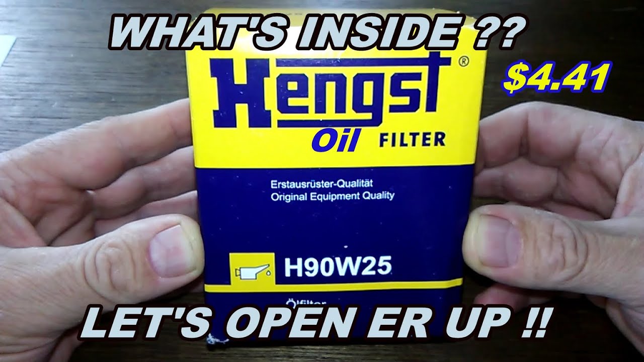 Обзор масляного фильтра Hengst Oil Filter Cut Open H90W25