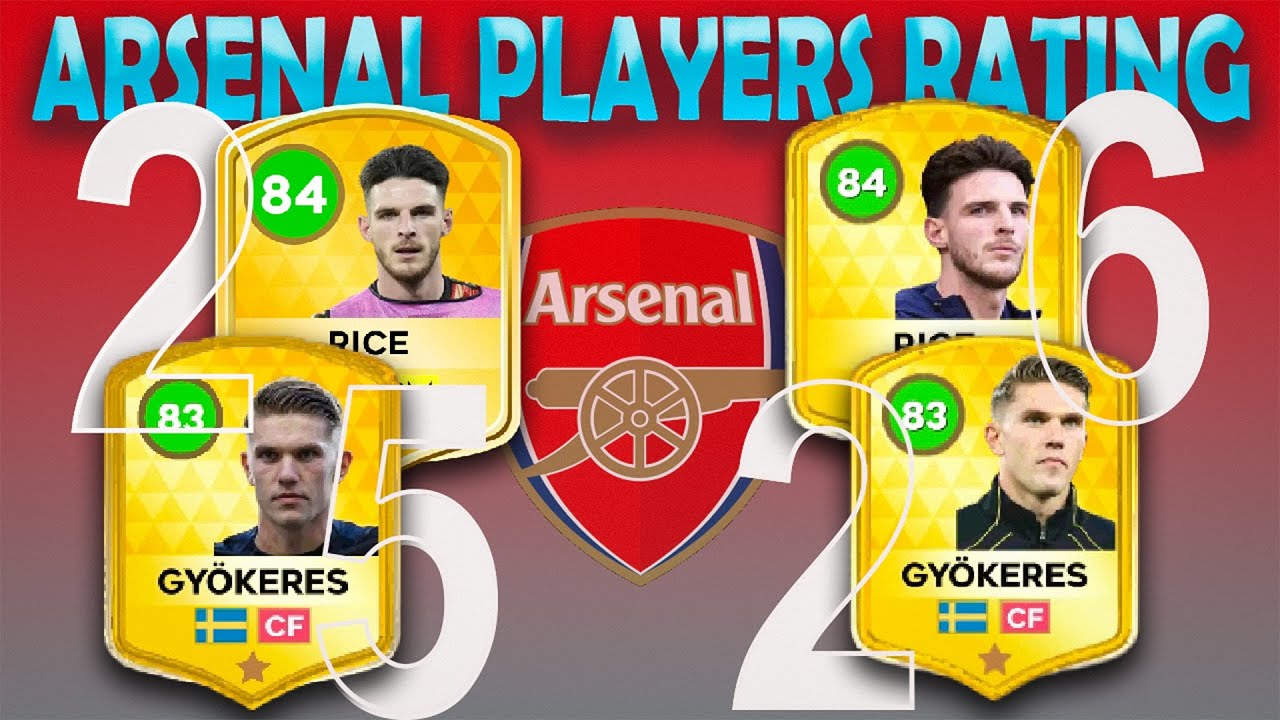 Dream League Soccer 26 &mdash; Arsenal Player Cards + Ratings (Full Reveal)